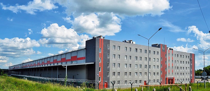 Вид на угол качественного склада, построенного застройщиком Лыткарино Парк
